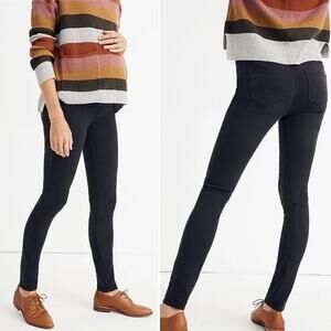 Madewell Womens Jeans Black Sz 26 Maternity Skinny Over The Belly Stretch Denim